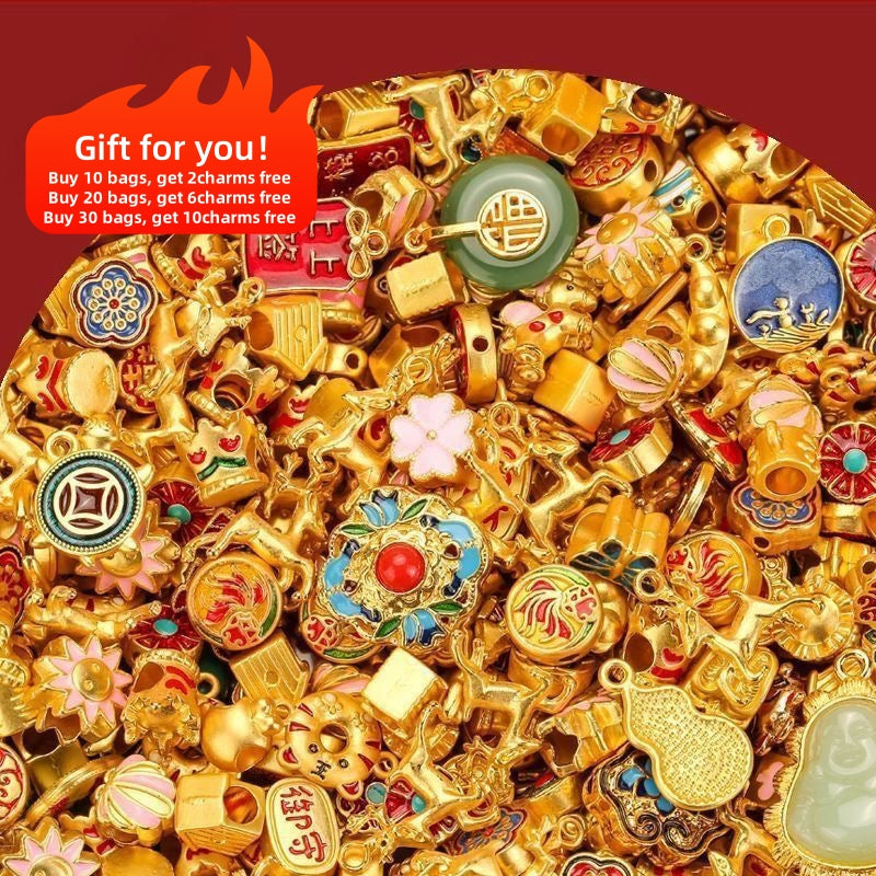 DIY 100% Natural Wooden Beads Blessed Mystery Bag-open in live