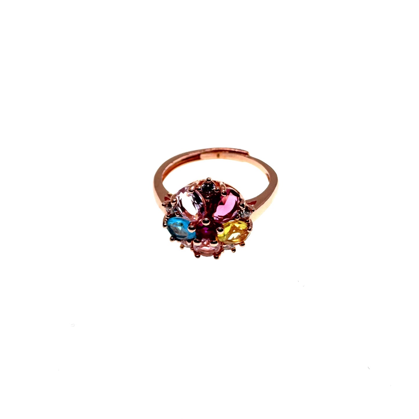 Rainbow Blossom Ring #008