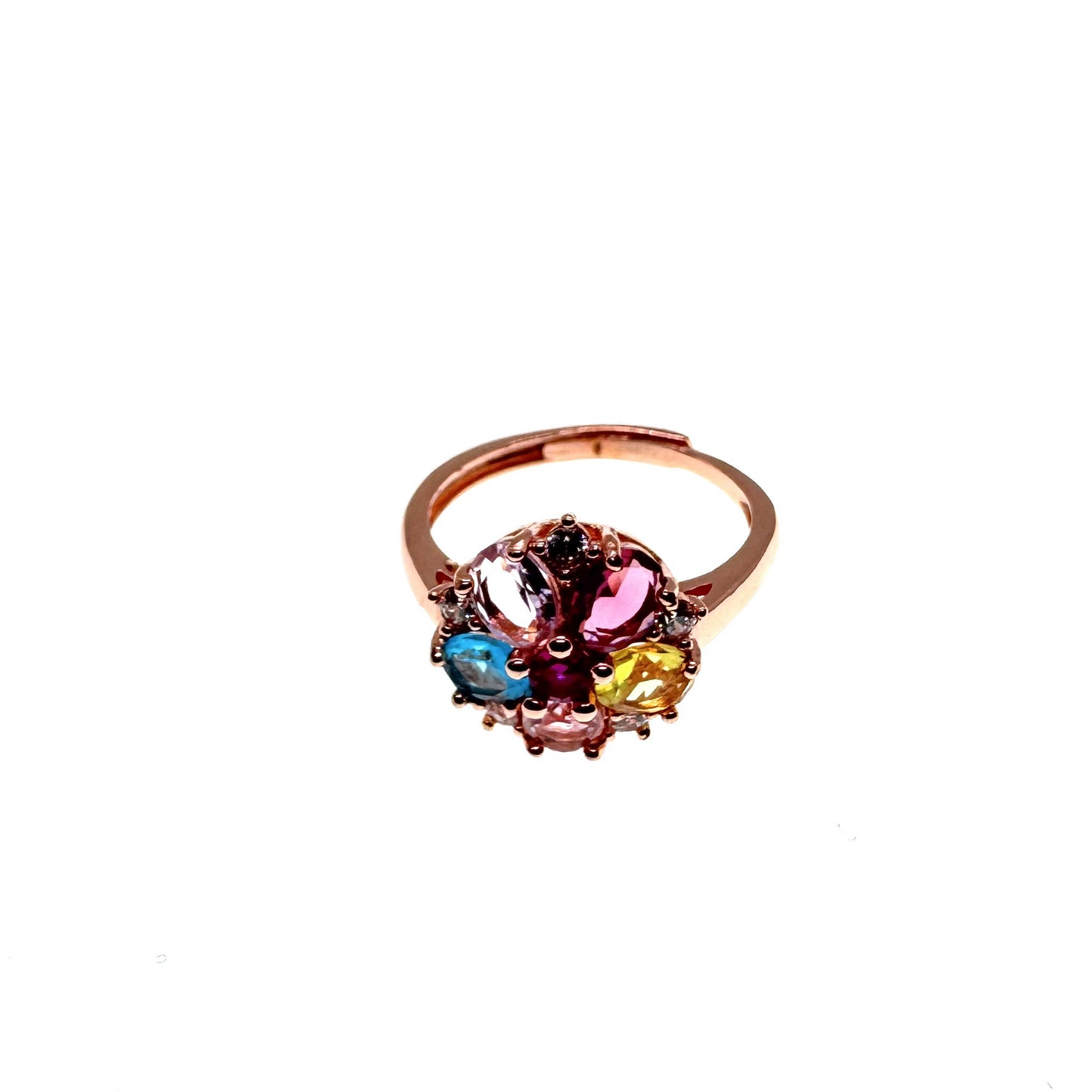 Rainbow Blossom Ring #008