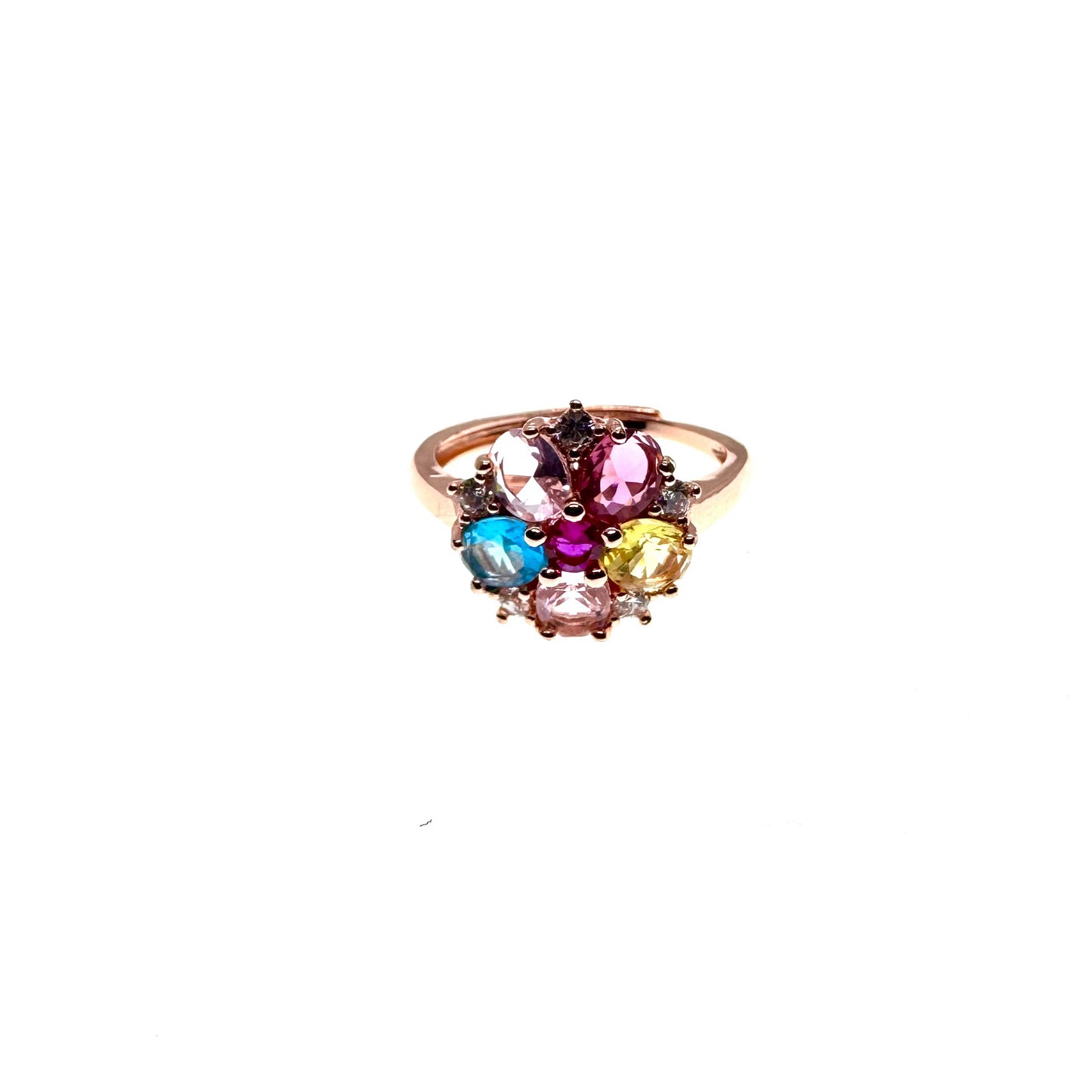 Rainbow Blossom Ring #008