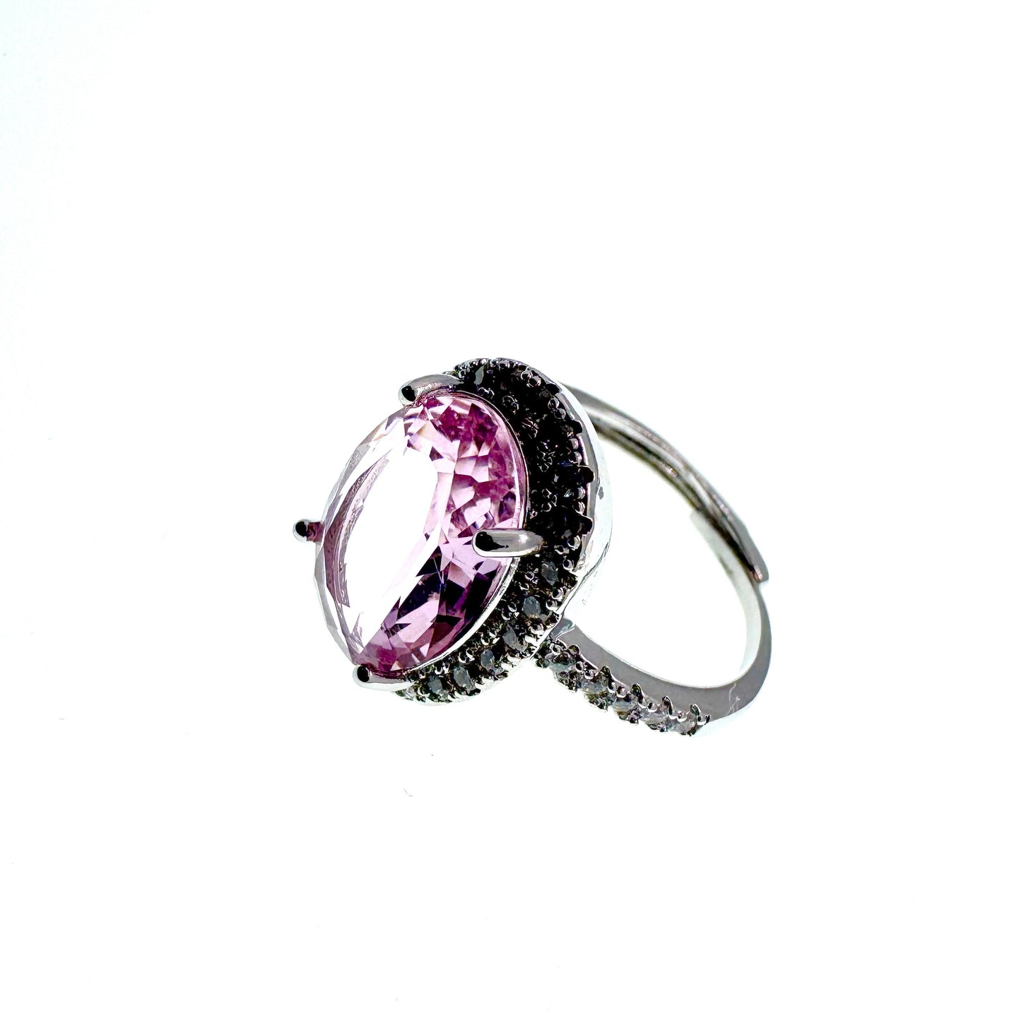 Mystic Pink Halo Ring #020