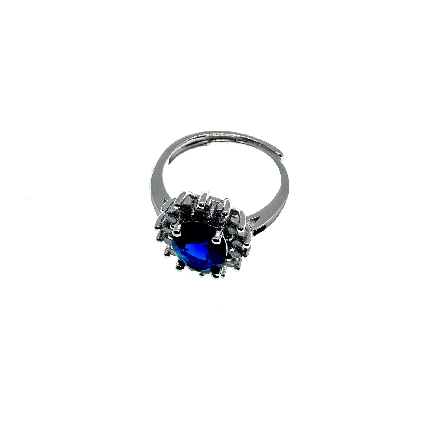 Eternal Blue Glow Ring Adjustable Ring #024