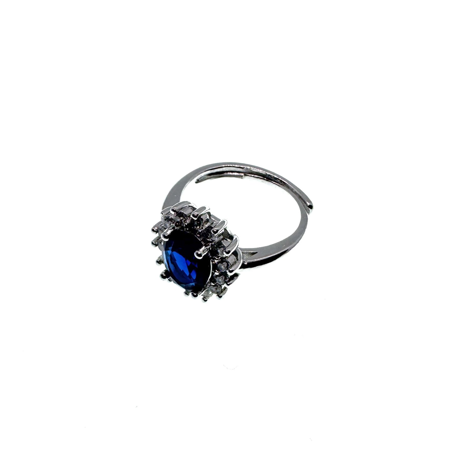 Eternal Blue Glow Ring Adjustable Ring #024