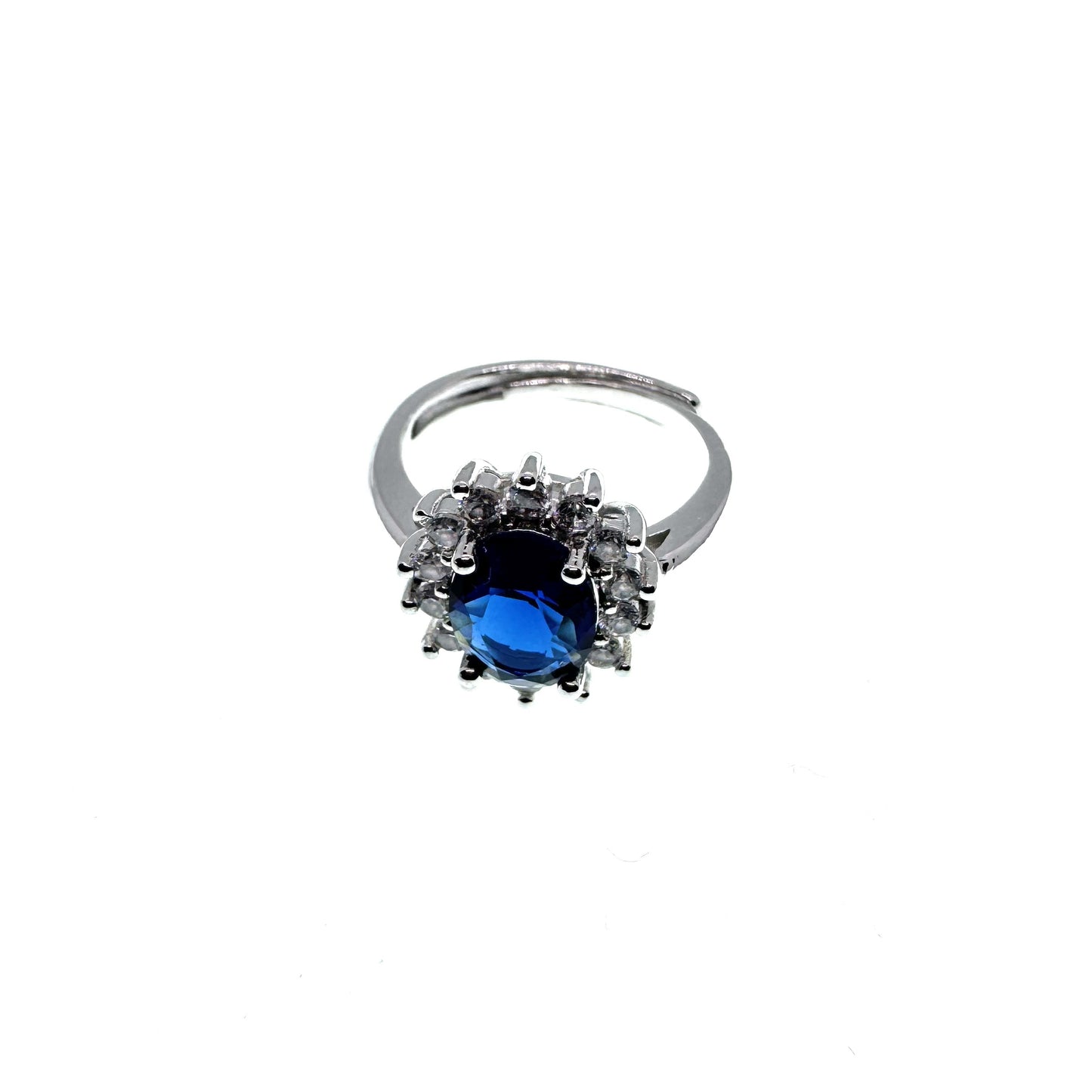 Eternal Blue Glow Ring Adjustable Ring #024