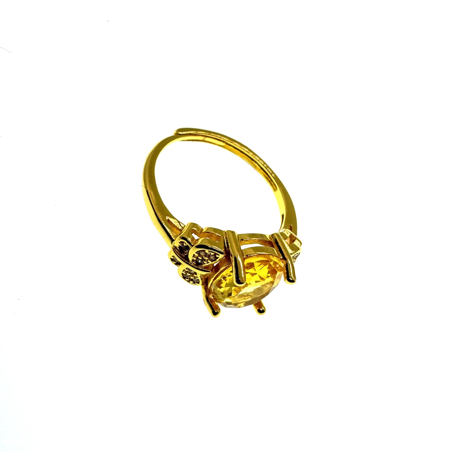 Prosperity Citrine Ring Adjustable Ring #025