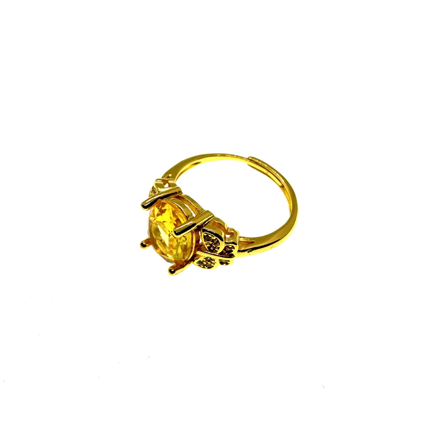 Prosperity Citrine Ring Adjustable Ring #025