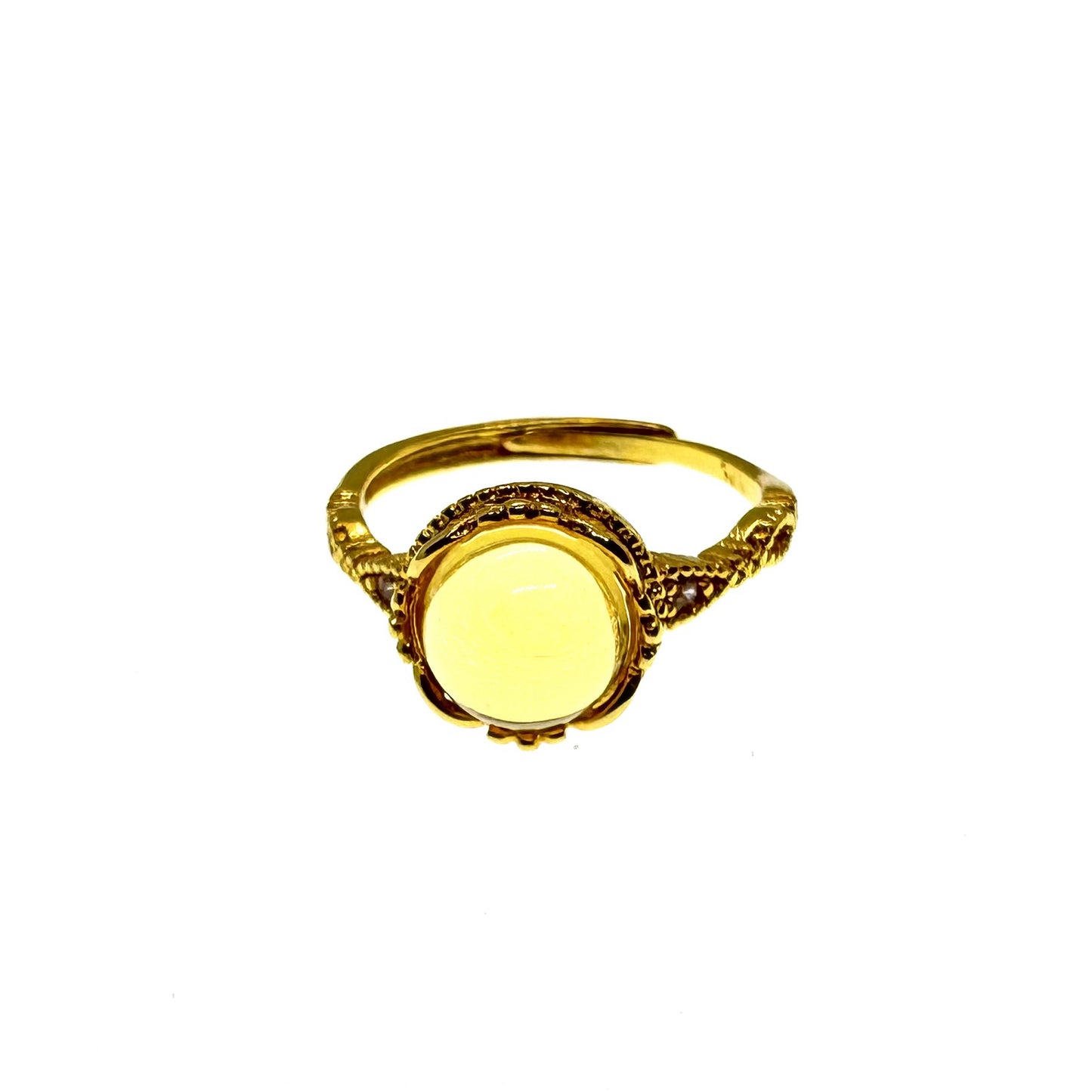 Money Magnet Citrine Ring Adjustable #029