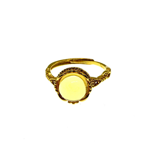 Money Magnet Citrine Ring Adjustable #029