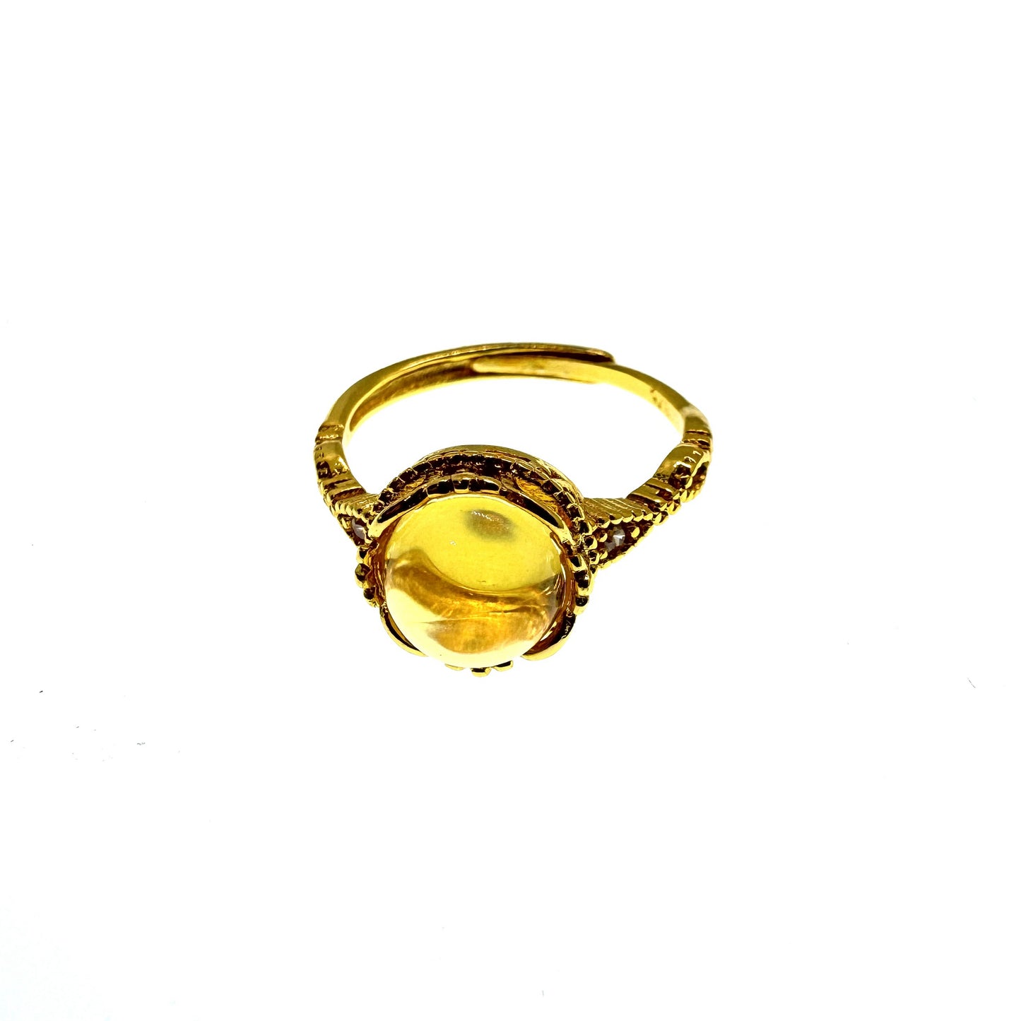 Money Magnet Citrine Ring Adjustable #029