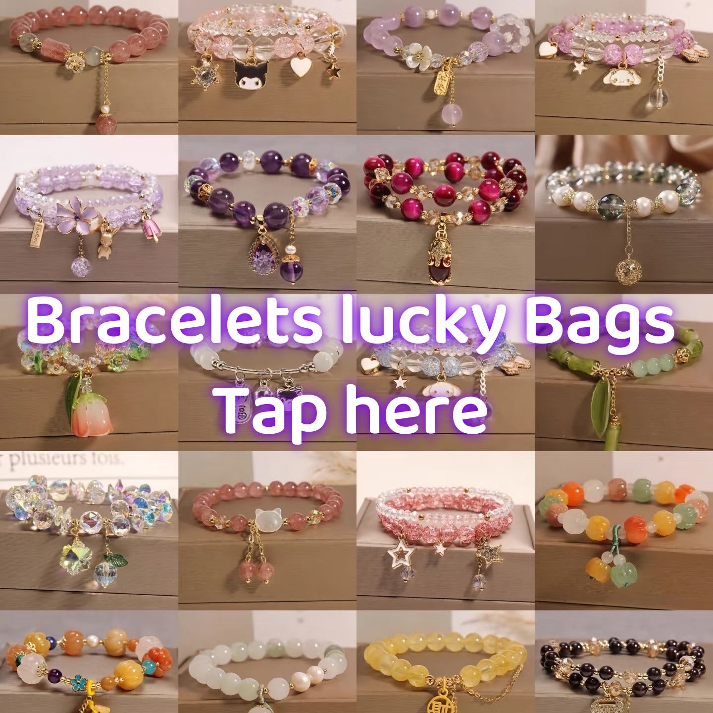 Bracelets Surprise Bags-open in live