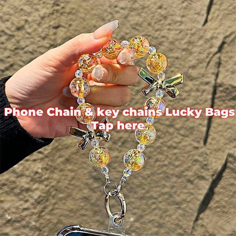 NEW! Cute Phone & Key Chains Lucky Bags-open in live