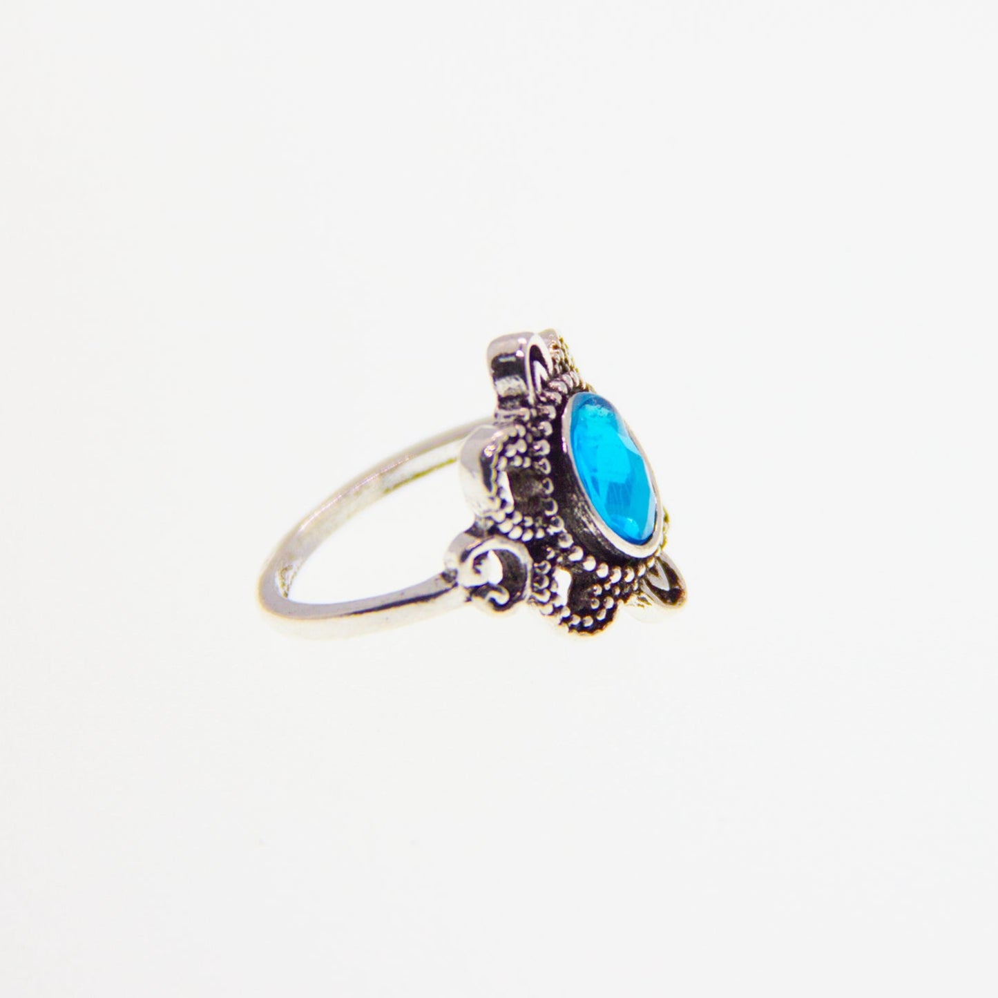 Antique Sapphire Charm Ring #002